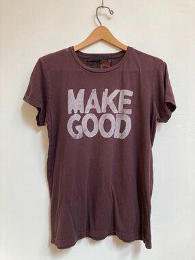 (RARE) FREECITY Unisex "Make Good" Event Tee, Short Sleeve, Brown, Size Large